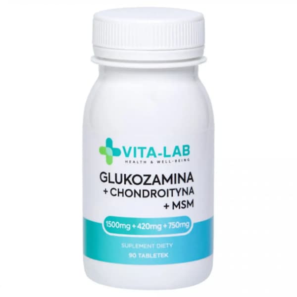VITA-LAB Glukosamiini + Kondroitiini + MSM 90 tablettia