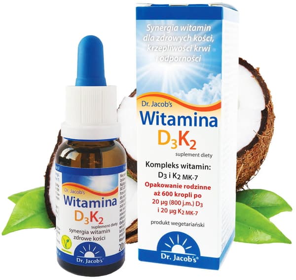 DROPS-vitamiini D3+K2 20ml - Dr. Jacob's