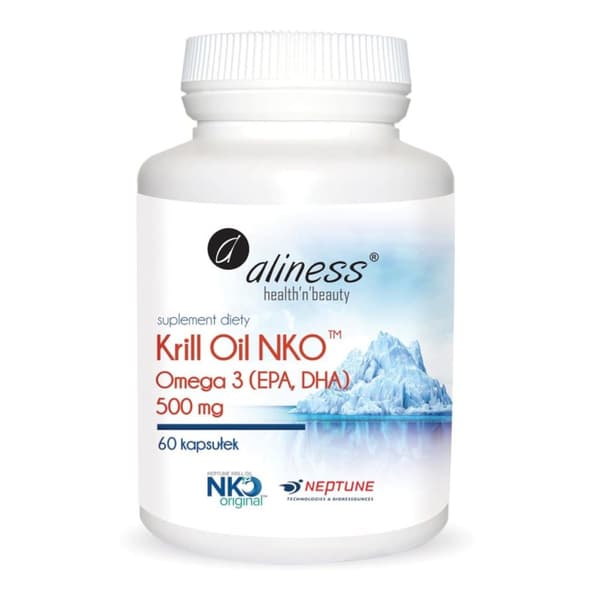 Krilliöljy NKO Omega3 astaksantiinilla 500 mg 60 kaps.