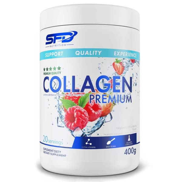 Kollageeni Premium 400g VAADELMA-MANSIKKA - SFD
