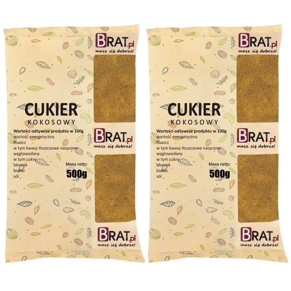Kokossukker 1 kg (2 x 500 g)