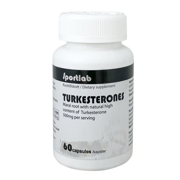 Turkesterone Sportlab 60 kapslar, 250 mg per kapsel av Maralroot & Ajuga Turkestanica Extract