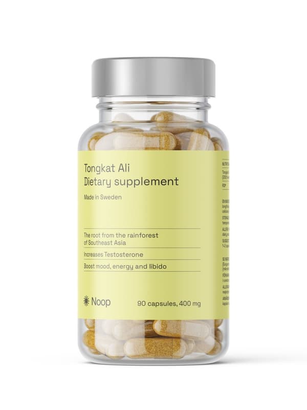 Premium Tongkat Ali från Noop, 90 kapslar, 400 mg, 100% Organisk och Rent
