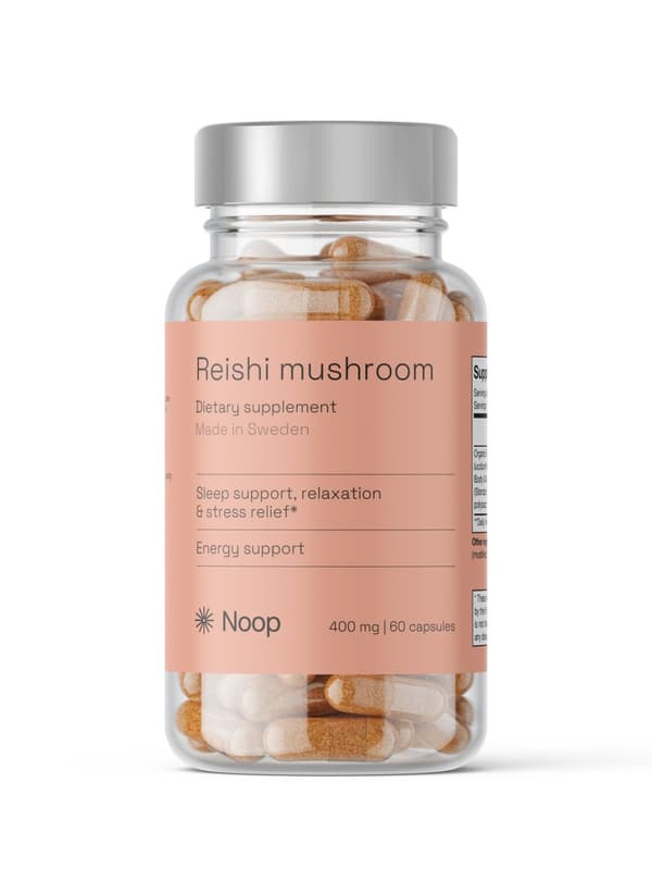 Premium Reishi Svampen Lackticka 60 Kapslar från Noop