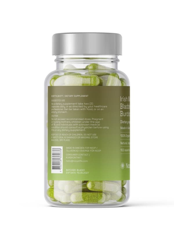 Irish Moss, Bladderwrack & Burdock Root, 60 Kapslar från Noop