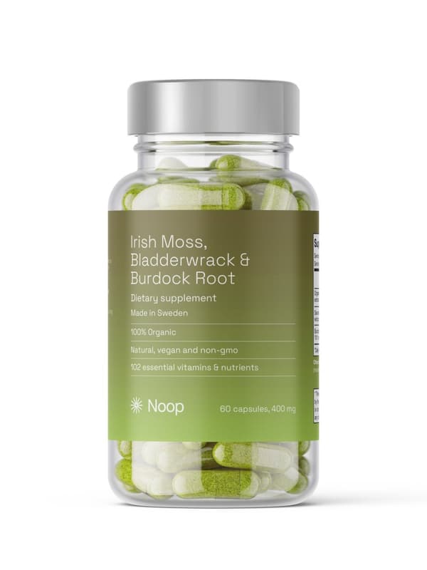 Irish Moss, Bladderwrack & Burdock Root, 60 Kapslar från Noop