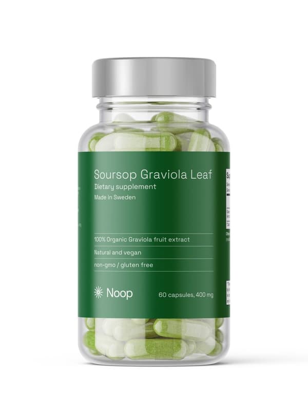 Soursop Graviola Leaf, 60 Kapslar från Noop