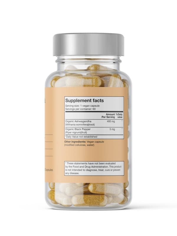 Ashwagandha, Indisk ginseng 60 Kapslar Noop