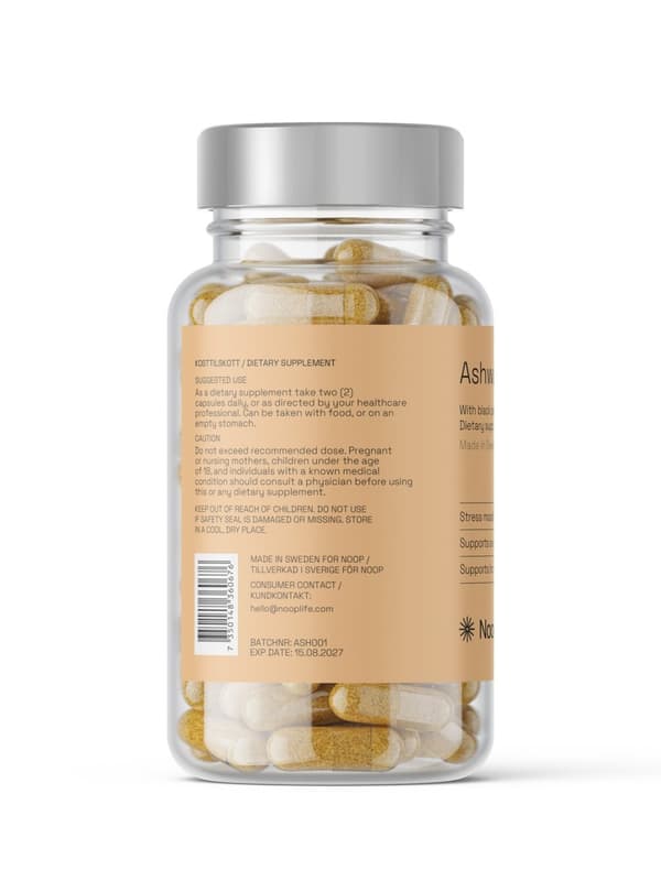 Ashwagandha, Indisk ginseng 60 Kapslar Noop