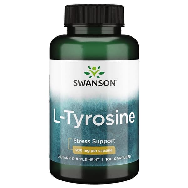 Swanson L-Tyrosine 500 mg – 100 kapslar