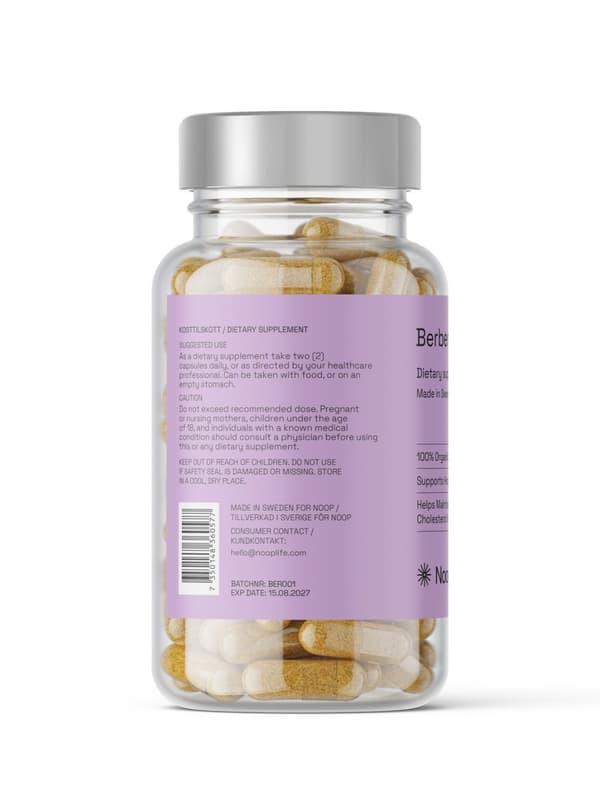 Berberine, Berberin 60 Kapslar från Noop