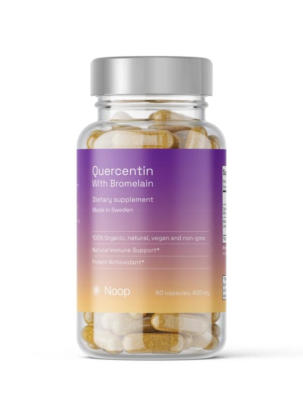 Premium Quercetin med Bromelain, 60 Kapslar från Noop