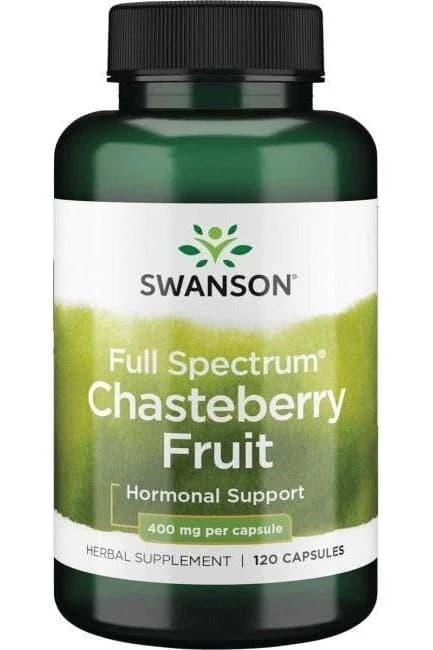 Chasteberry, Kyskhetsört – 400 mg, 60 veganska kapslar Swanson