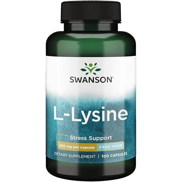 Swanson L-Lysine – 500 mg, 100 kapslar