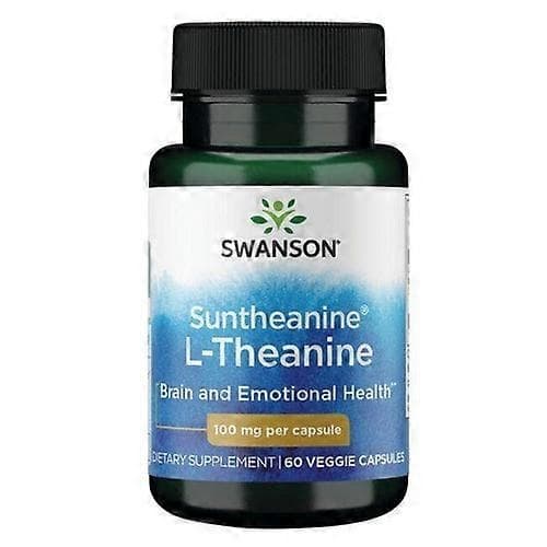 L-Teanin, L-Theanine 100 mg, 60 kapslar Swanson