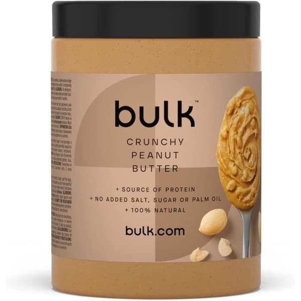 Bulk jordnötssmör, crunchy, 1 kg proteinkälla