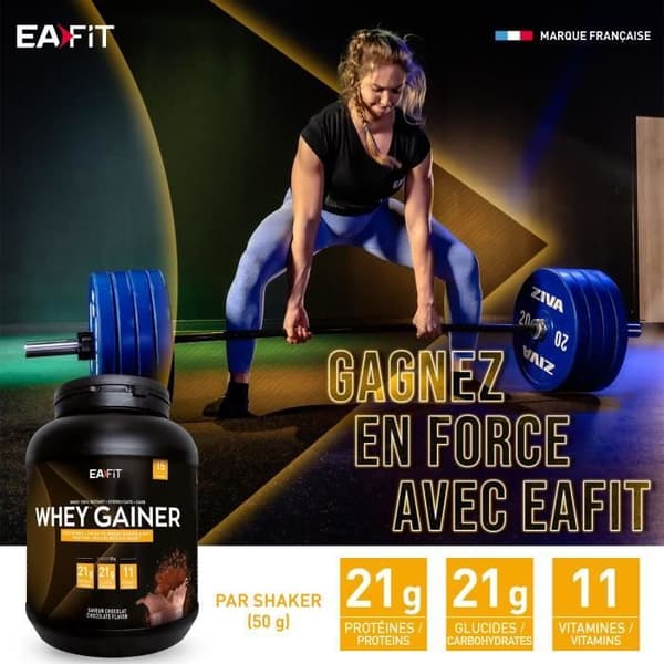 Eafit Whey Gainer Chokladsmak 750g