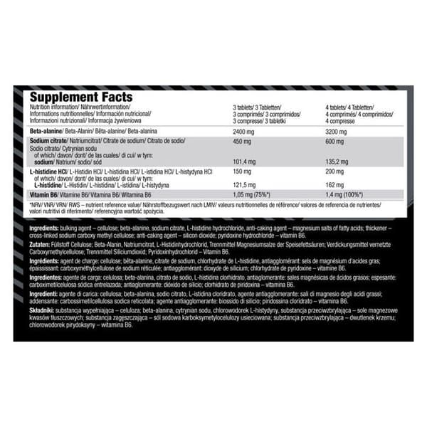 Beta-Alanine Olimp Sport Nutrition - Beta-Alanine Carno Rush - 80 tabletter