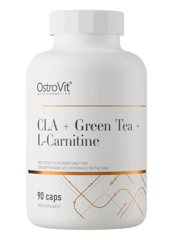 OstroVit CLA + Grönt te + L-karnitin, 90 kapslar