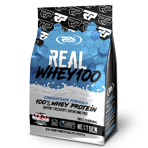 Real Pharm Real Whey 100 - 700g Protein Vanilj
