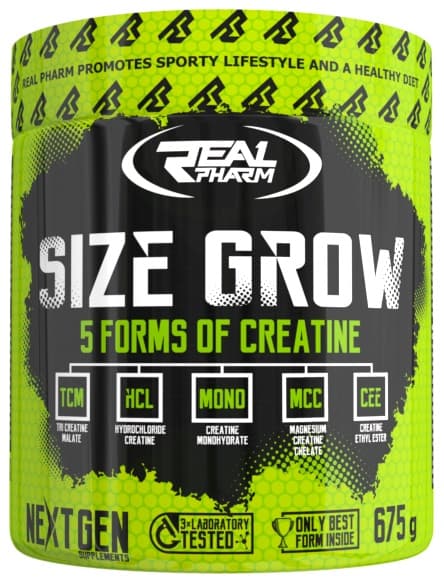 Real Pharm Size Grow 675g Kreatin 5-i-1 Bär