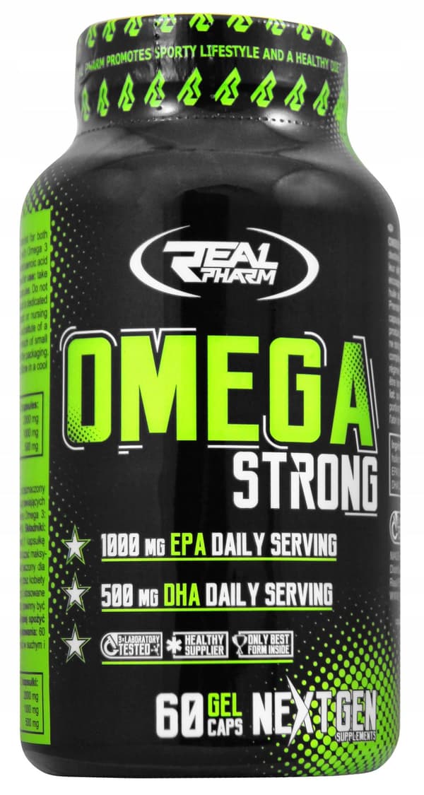 Real Pharm Omega 3 Strong 60 Kaps Zdrowie Dha Epa