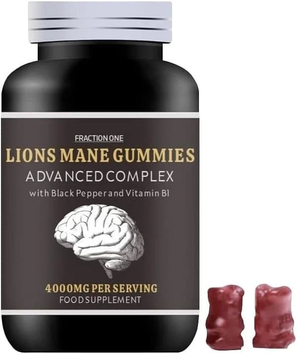 Lions Mane Mushroom Gummies 4000mg 120Gummies 60Serving Extract Brain ...