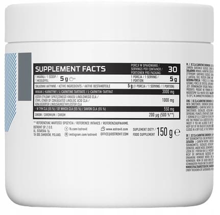 OstroVit 3C CLA L-karnitin, Kromförbrännare 150 g