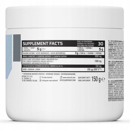 OstroVit 3C CLA L-karnitin, Kromförbrännare 150 g