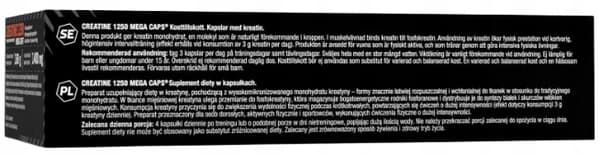 OLIMP CREATINE MEGA CAPS 1250 KREATINMONOHYDRAT NATURLIG KREATIN 120 k