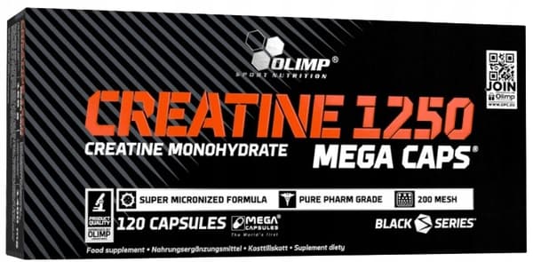 OLIMP CREATINE MEGA CAPS 1250 KREATINMONOHYDRAT NATURLIG KREATIN 120 k