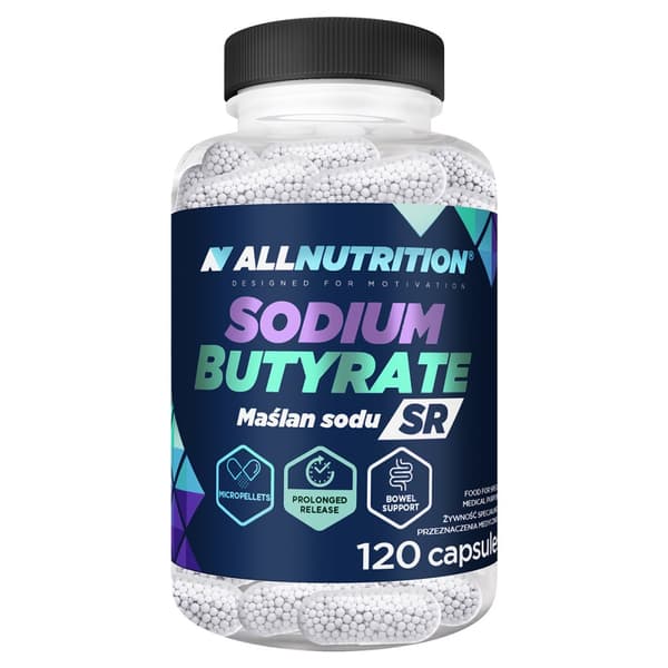 Allnutrition Natrium Butyrat SR, 120 kapsler
