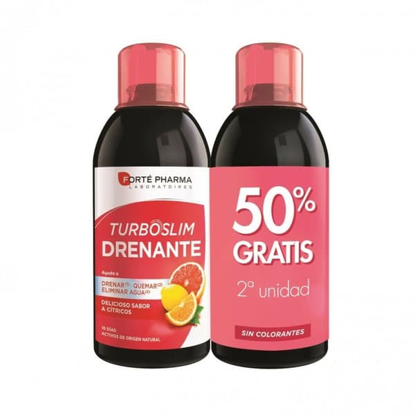 Ravintolisä Forté Pharma Slim Drenante 500 ml Sitruuna 2 osaa