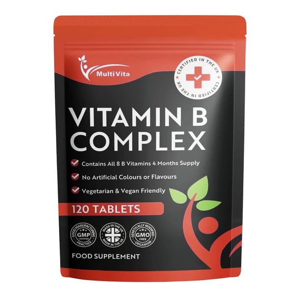 Vitamin B Complex - 8 Super B Vitamins With Choline & Inositol - 180 Vegan Capsules - Made In USA | Buy Now With Express International Delivery - Foto 9