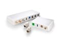 Miniatyrbillede 3 af 3: Goobay 79426 Keystone tomt hus, systematisk stik, 8 porte, til CAT, SAT, LAN, HDMI, USB, hvid