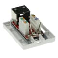 Miniatyrbild 5 av 6: ACT ytmonterad box skärmad 1 port CAT6A. Typ: CAT6A Väggmonteringslåda c6a 1p skärmad (FA7005)