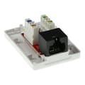 Miniatyrbild 3 av 5: ACT ytmonterad låda oskärmad 1 port CAT6. Typ: CAT6 Väggmonteringslåda c6 1 prt unsh (FA6003)