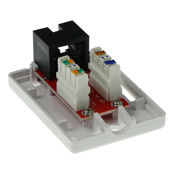ACT ytmonterad låda oskärmad 1 port CAT6. Typ: CAT6 Väggmonteringslåda c6 1 prt unsh (FA6003)