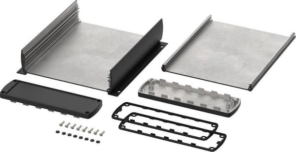 Bopla ABPH 1600-0200 WL ALUBOS_SET 84316200.HMT1 Profilhus 240 x 190 x 60 Aluminium Sort (RAL 9005) 1 stk.