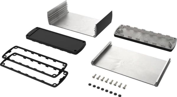 Bopla ABPH 1600-0100 ALUBOS_SET 84166100.HMT1 Profilhus 169 x 100 x 52 Aluminium Sort (RAL 9005) 1 stk.