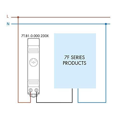 Finder 7T8100002403PAS styreskabstermostat, 1 NC, 10 A, med indstillingsområde