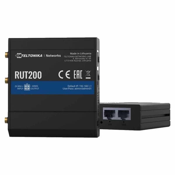 Teltonika Trådløs Router Rut200 industrial Lte Wifi Transparent