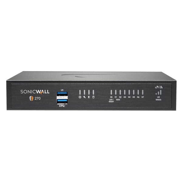 Sonicwall Palomuurireititin Tz270 Secure Uprage Plus Hopeinen