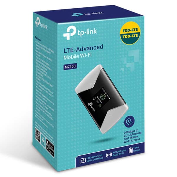 Tp-link M 7450 Dual Band 4g 300 Mbps Router Dual Band 4g 300 Mbps Grå