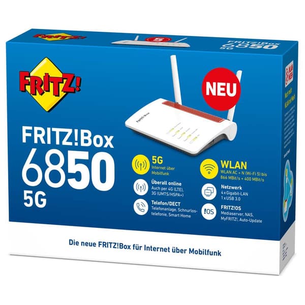 Avm Reititin Fritz Box 6850 5g Valkoinen