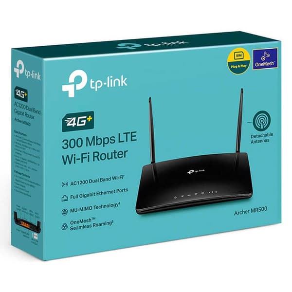 Tp-link Trådløs Router Ac1200 4g Sort
