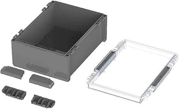 Bopla B 273616 PC-V0-G-7024 Bocube hus 96027674 Contenitore universal 284 x 364 160 - Farve: