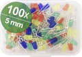 Miniatyrbillede 1 af 3: Quadrios LED-serie Bont 5 mm 20 mA, 30 mA 2 V, 3 V