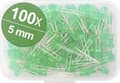 Miniatyrbillede 1 af 3: Quadrios LED-serie Grøn 5 mm 20 mA 3,0 V