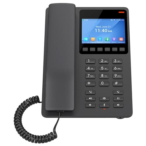 Grandstream Networks GHP631 IP-telefon Sort 2 linjer LCD Wi-Fi